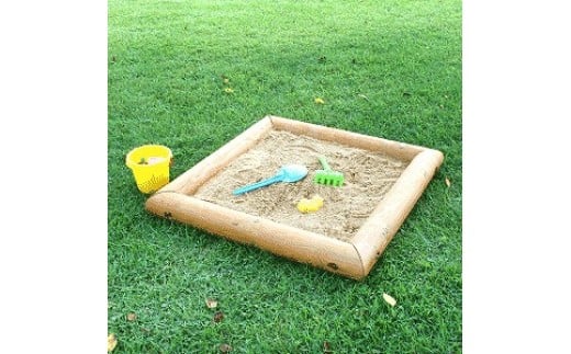 木製 砂場 （小） ブラウン | アスレチック 遊具 砂場 公園 自然工房 奈良県 上北山村 国産木材 ブラウン