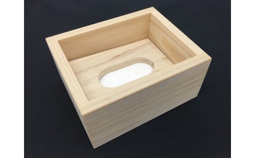 吉野杉　ティッシュケース（小）｜ 無垢材 木製品 小物 インテリア テッシュ ティッシュ ケース 奈良県 上北山村 
