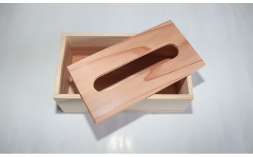吉野杉　ティッシュケース（中）｜ 無垢材 木製品 小物 インテリア テッシュ ティッシュ ケース 奈良県 上北山村 