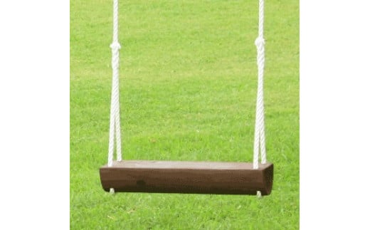 木製 ブランコ 椅子 単品 （ ブラウン ） | アスレチック 遊具 公園 自然工房 奈良県 上北山村 国産木材 新築 お祝い プレゼント 入学 入園 ブラウン