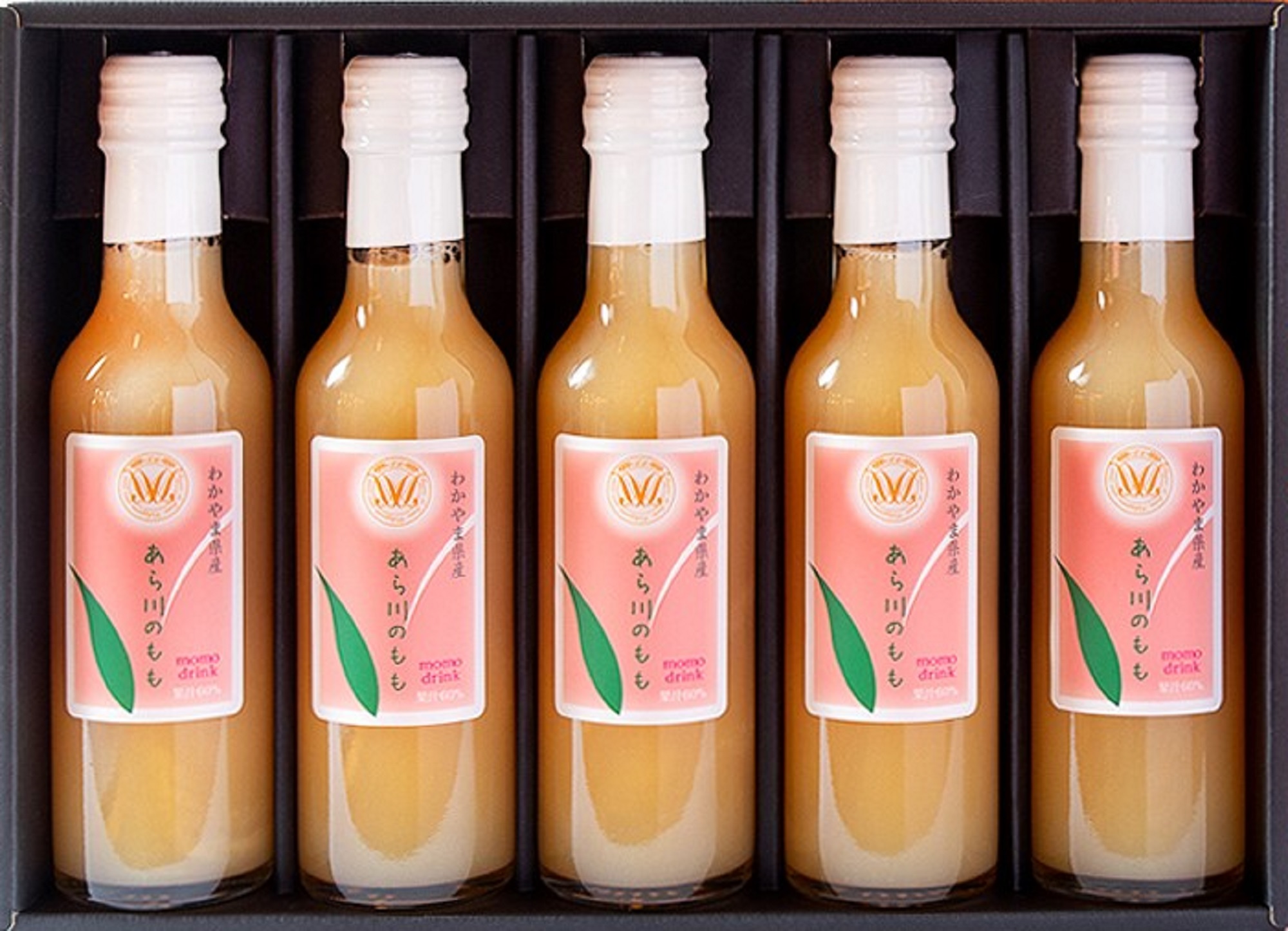 M094　あら川の桃ドリンク２００ｍｌ×５本入りギフト