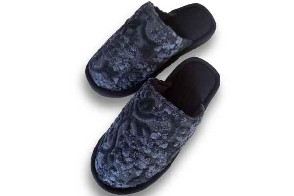 M421　うだつ型スリッパ　ベージュ・ネイビー各１足