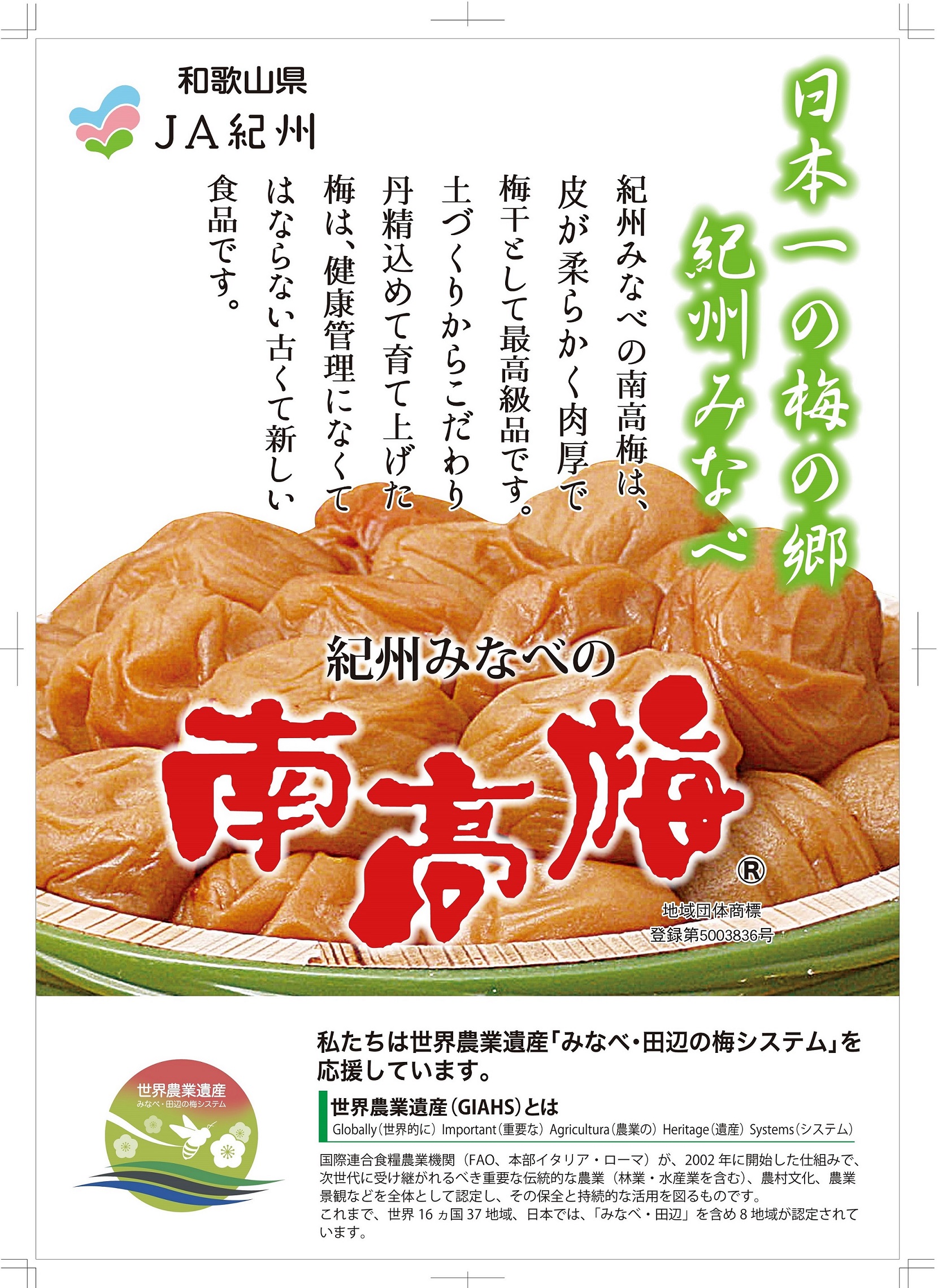 M074　みかんこい梅　７００ｇ