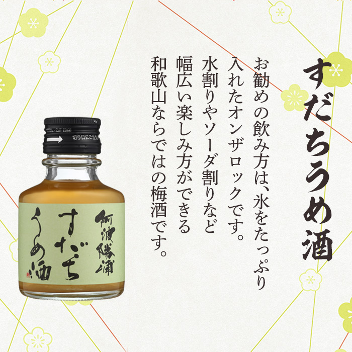 M103　和歌山じゃばらうめ酒と阿波勝浦すだちうめ酒のセット