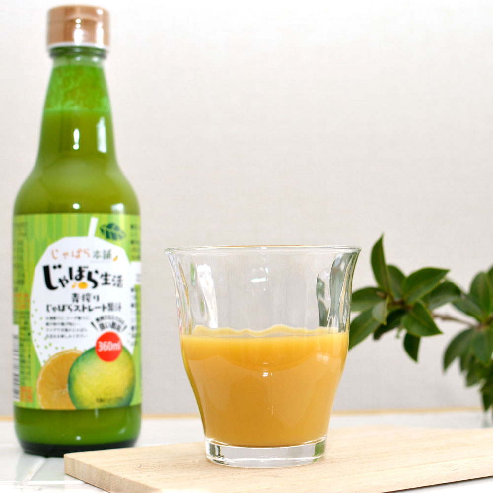 M402　青搾りじゃばらストレート果汁360ml　4本セット