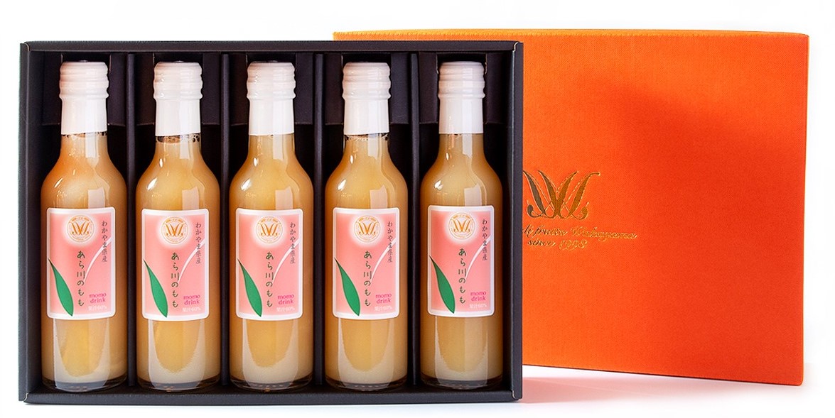 M094　あら川の桃ドリンク２００ｍｌ×５本入りギフト