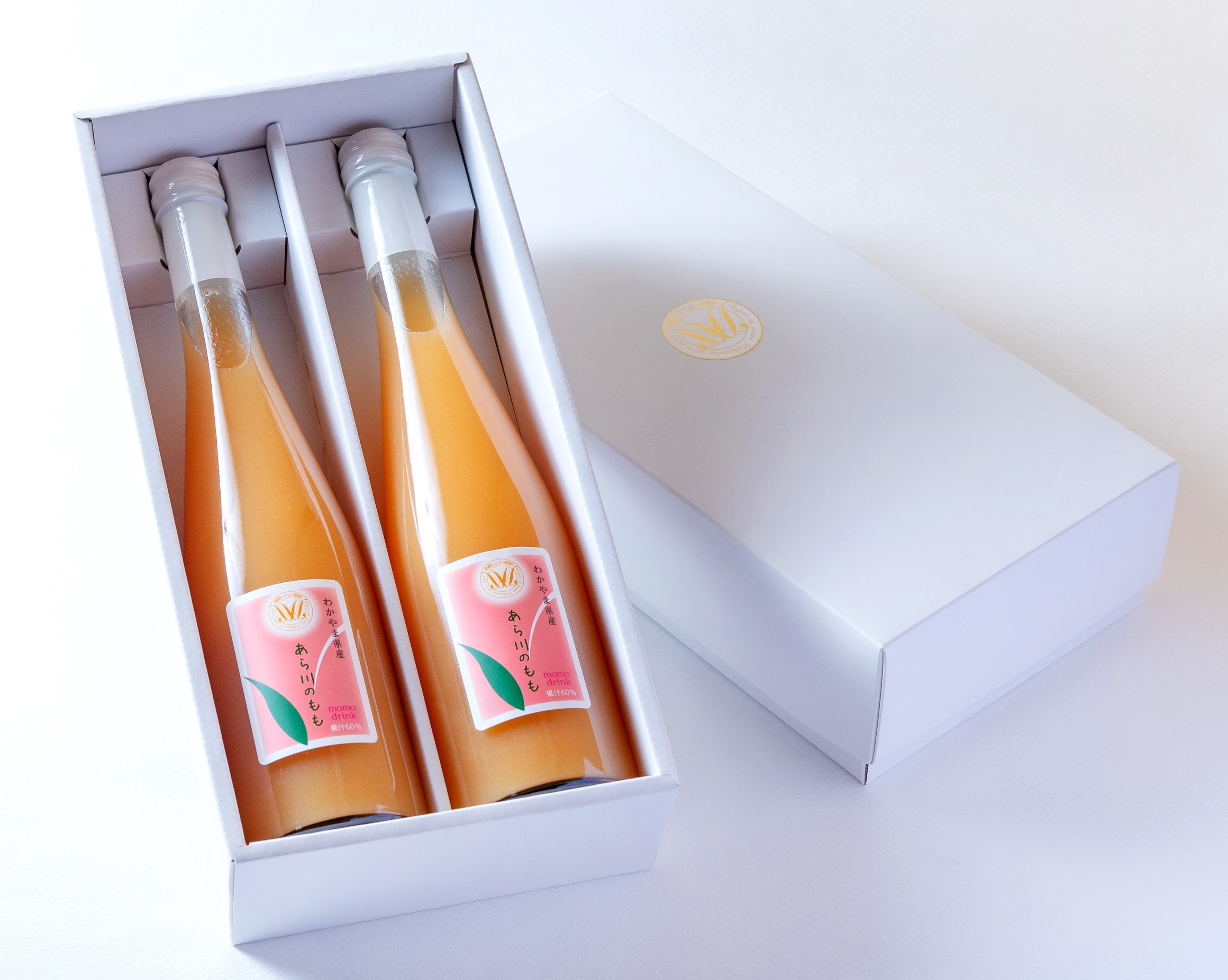 M095　あら川の桃ドリンク５００ｍｌ×２本入りギフト