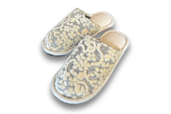 M419　うだつ型スリッパ　ベージュ２足セット