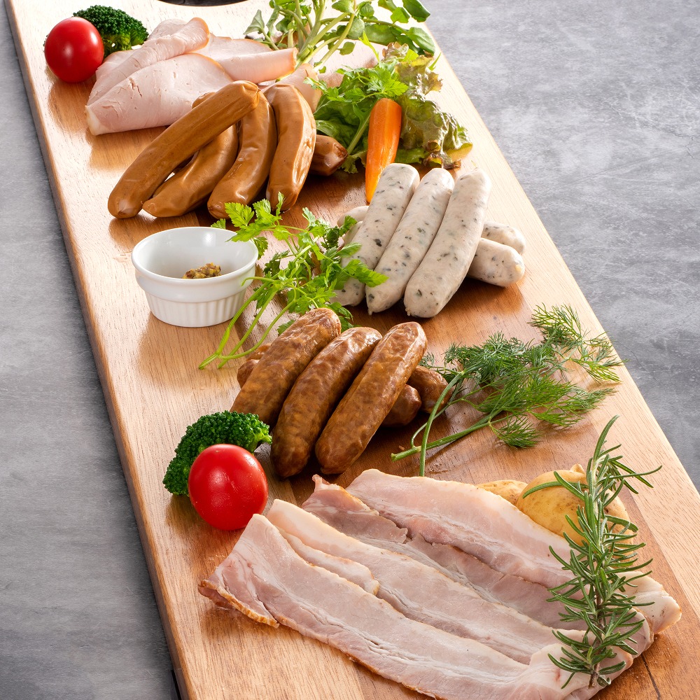 無塩せき ハム・ソーセージ・ベーコン 5種詰め合わせセット 真心