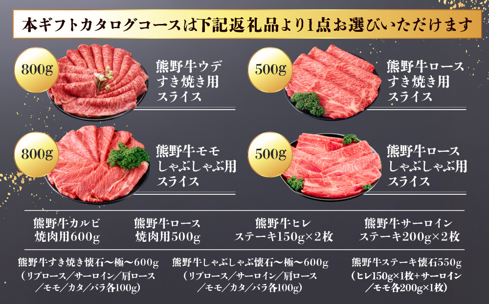 あとから選べる！【熊野牛】カタログギフト 3万円コース