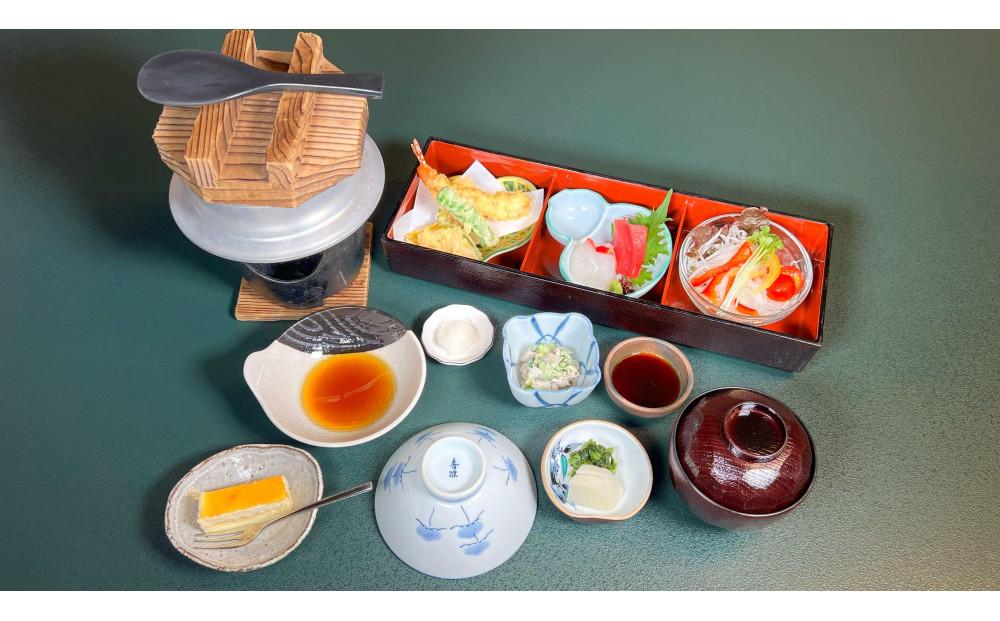 花山温泉薬師の湯ペア食事付入浴券（海鮮釜飯御膳）