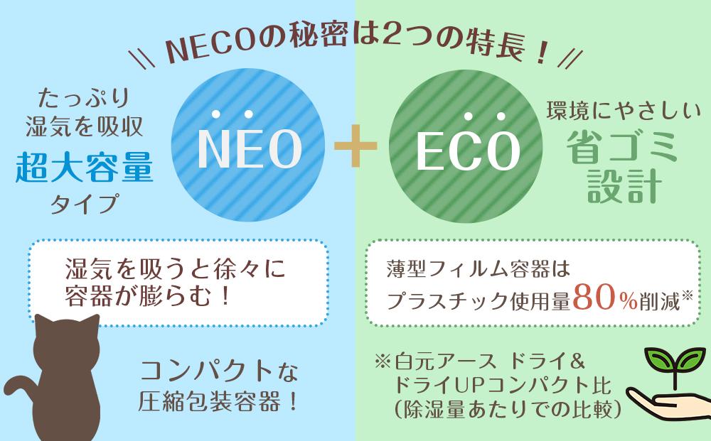 ドライ＆ドライUP NECO　環境配慮型除湿剤 1000ml × 2個入り 6箱セット