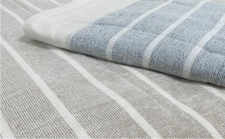 オーガニックコットン　タオルシーツ　シングルサイズ（145×230cm）かすみ　ブラウン  SNS-12-BR