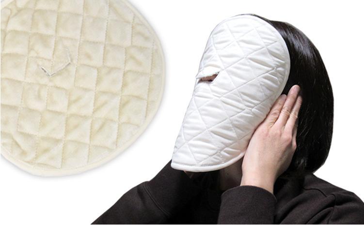 贅沢シルクボアの温冷フェイスマスク＆アイマスク【セット】 SFM-2／SAM-1