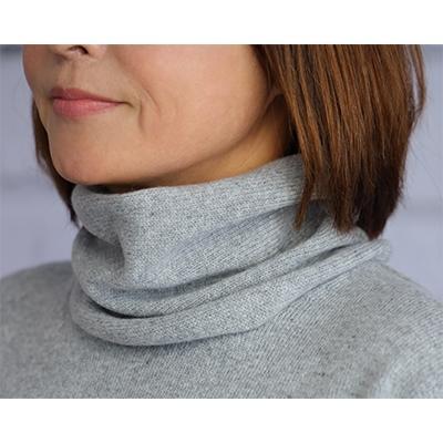 レディースネックウォーマー（ベビーカシミヤ100％） 天竺編み グレー 201F GY