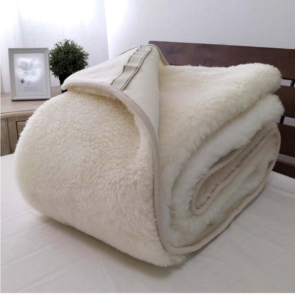 【シングル】洗える贅沢プレミアムウールファー敷毛布 100×205cm PWH-200