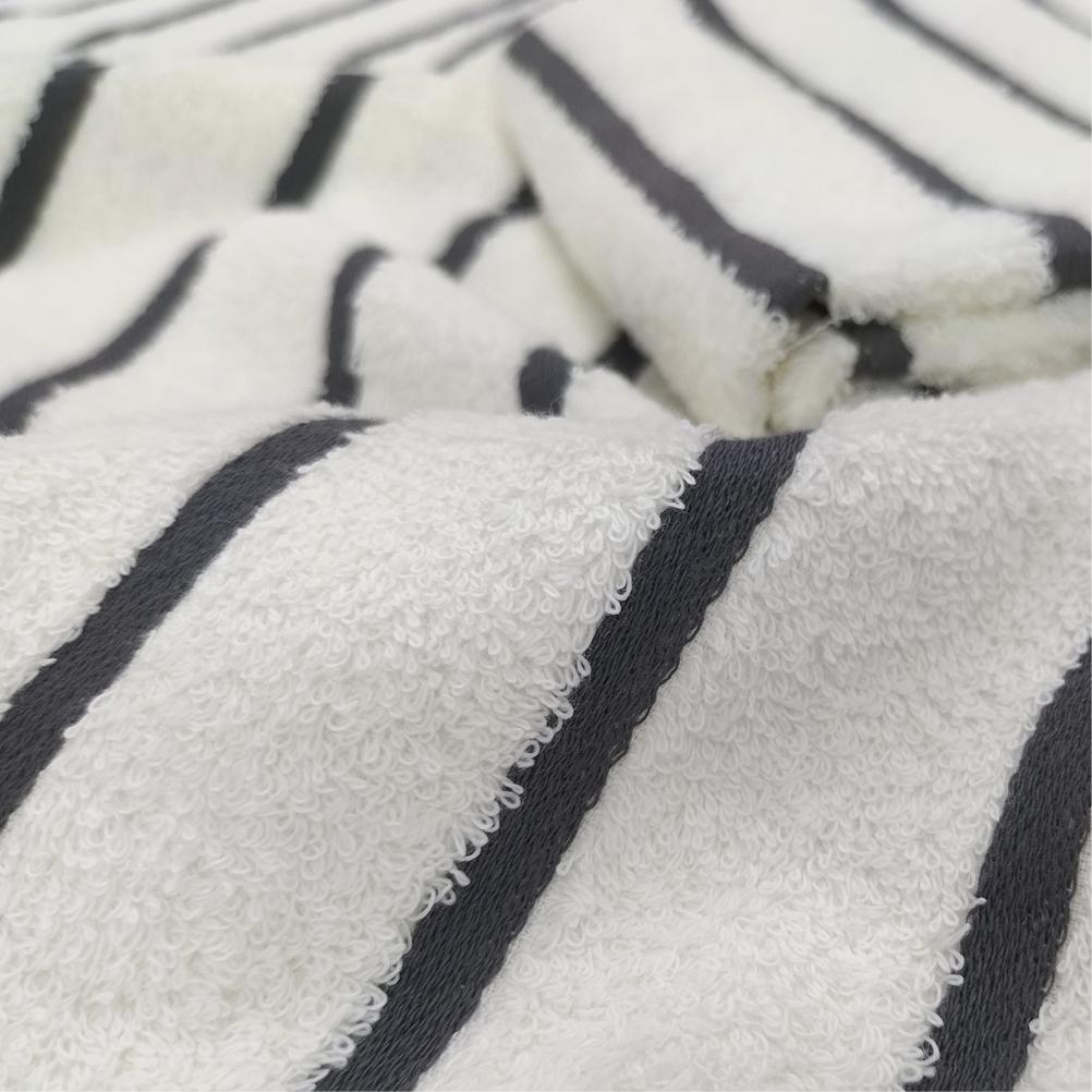 【フェイスタオル5枚組】オーガニックコットンフェイスタオル（34×80cm） しまふわGY-F5