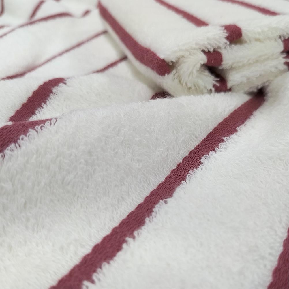 【バスタオル2枚組】オーガニックコットンバスタオル（60×120cm） しまふわRE-B2