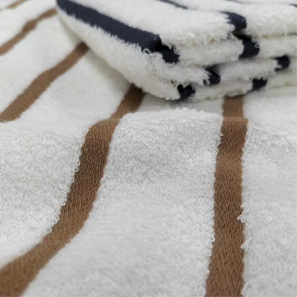 【バスタオル2枚組】オーガニックコットンバスタオル（60×120cm） しまふわST-B2