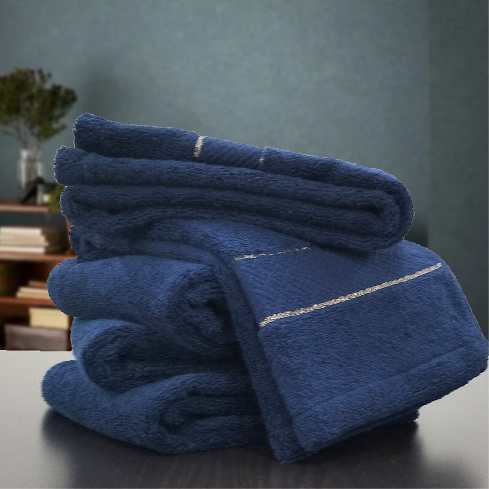 【フェイス5枚組】スーピマ綿フェイスタオル 34×80cm クレF5-NB