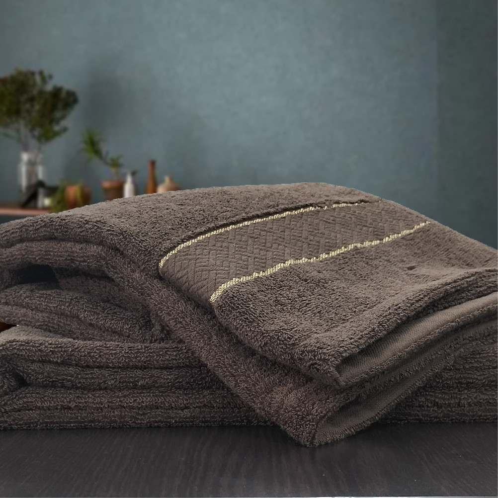 【バスタオル2枚組】スーピマ綿バスタオル 60×120cm クレB2-BR