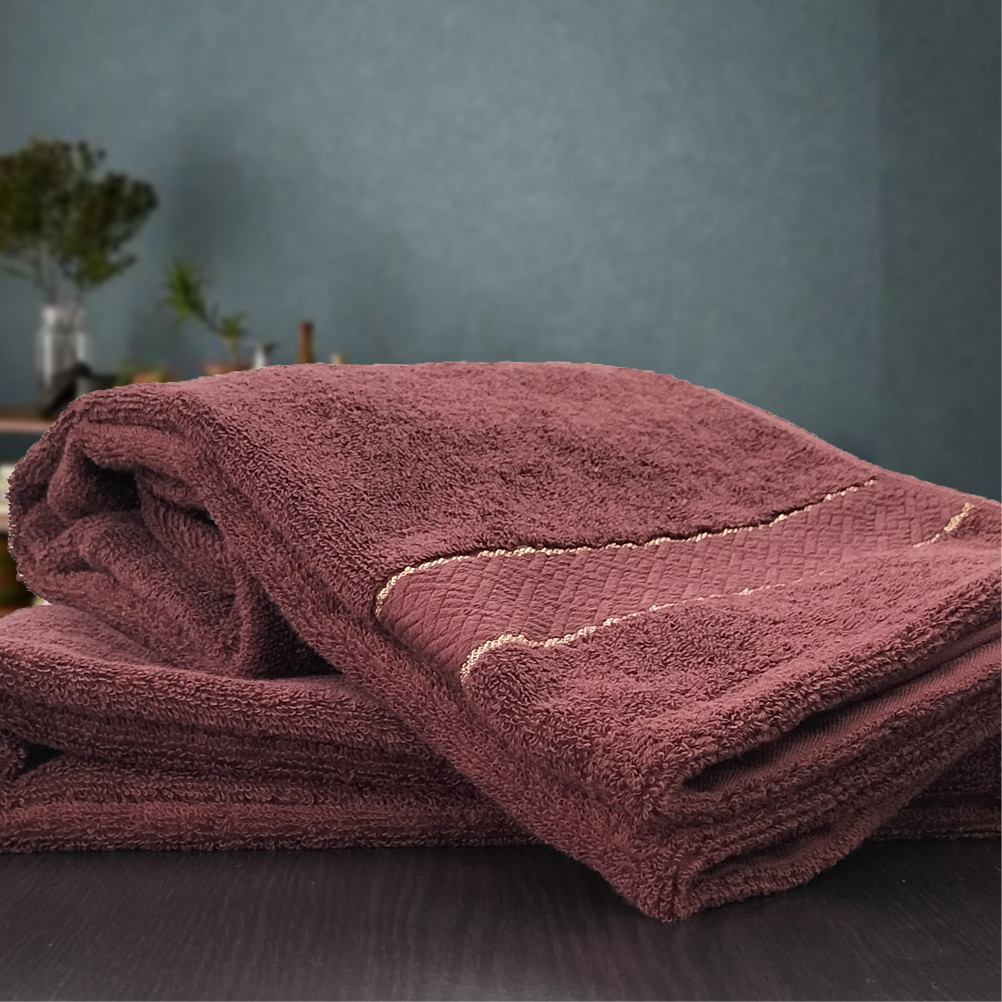 【バスタオル2枚組】スーピマ綿バスタオル 60×120cm クレB2-WRE