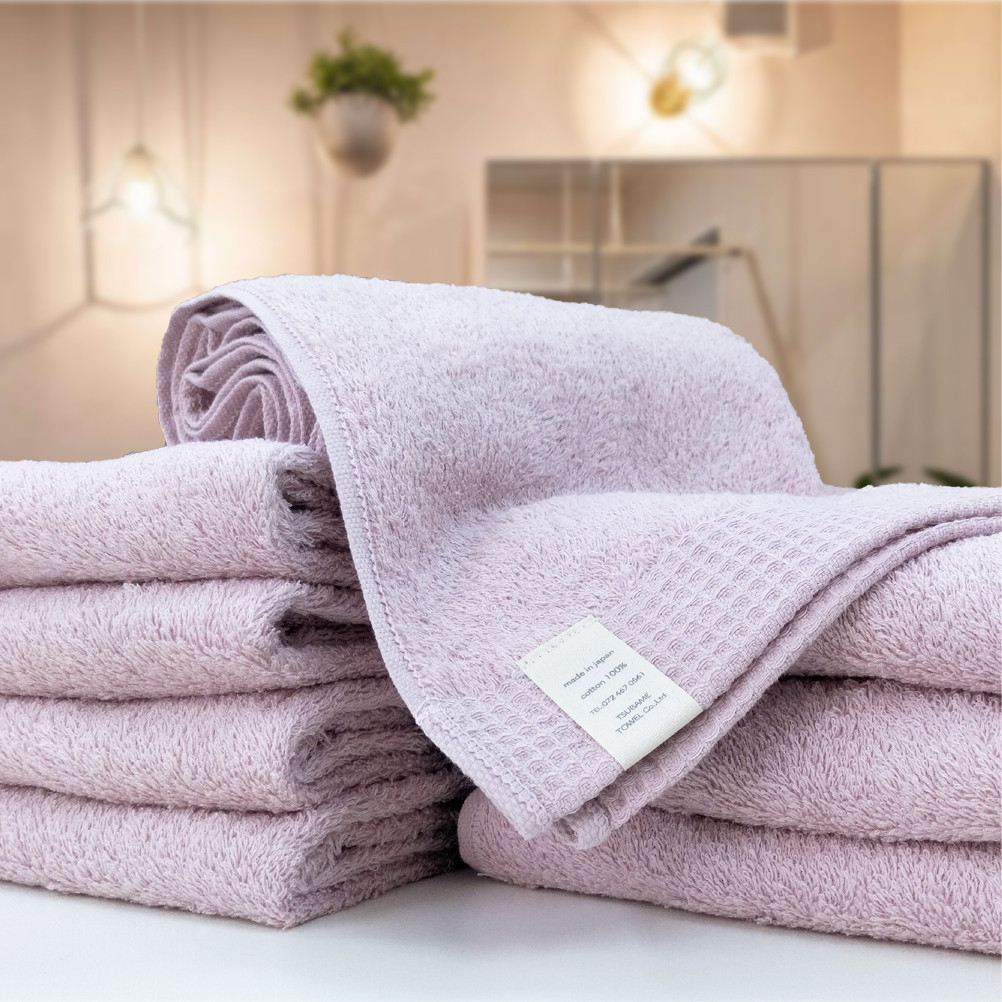 【フェイスタオル8枚組】思わずふれたくなる フェイスタオル 34×85cm ふれるF8-PE