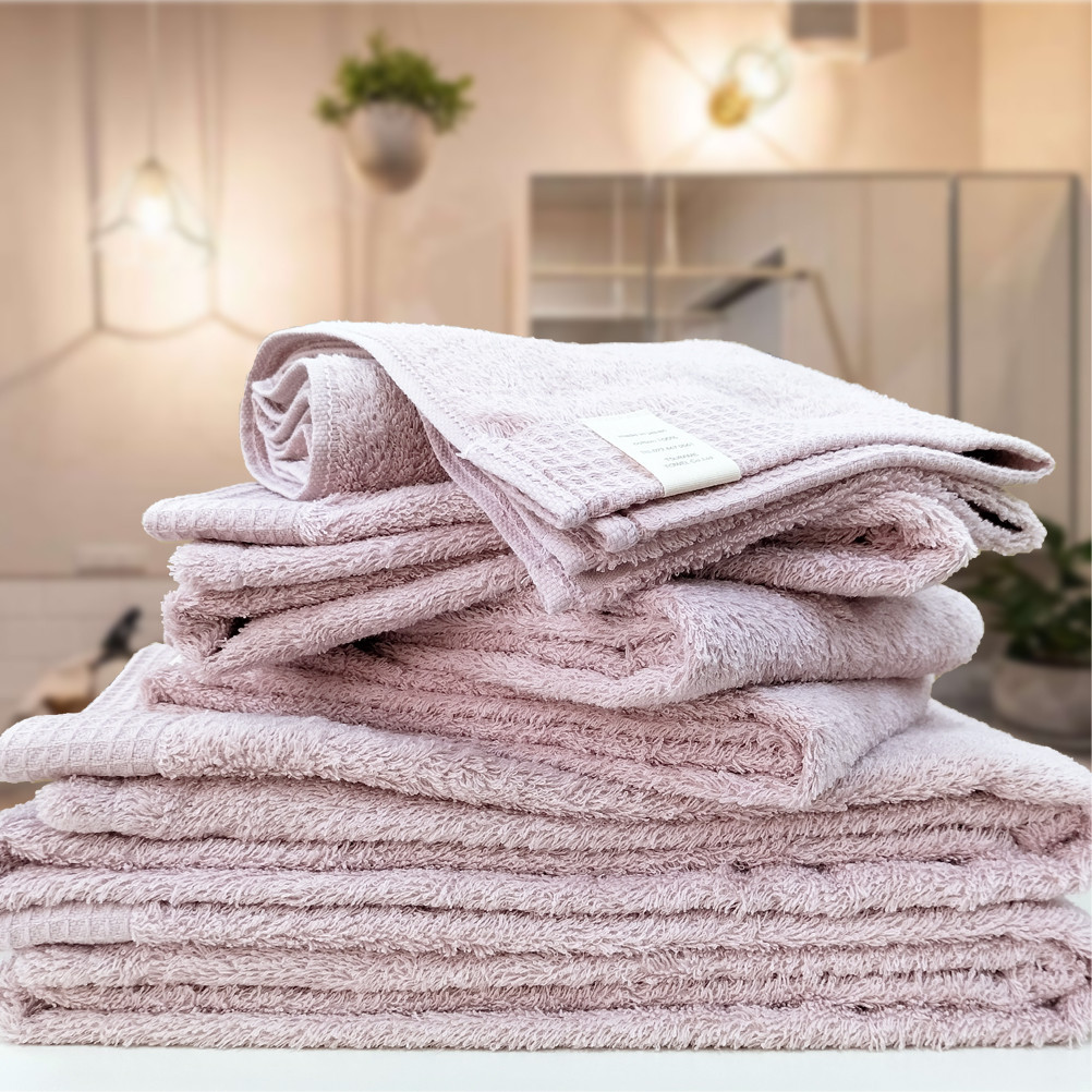 【フェイス4枚バス2枚組】思わずふれたくなる タオルセット ふれるF4B2-PE