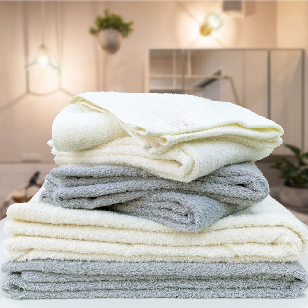 【フェイス4枚バス2枚組】思わずふれたくなる タオルセット ふれるF4B2-ST