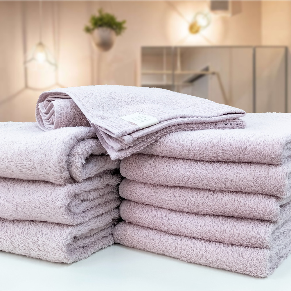 【フェイス6枚バス3枚組】思わずふれたくなる タオルセット ふれるF6B3-PE