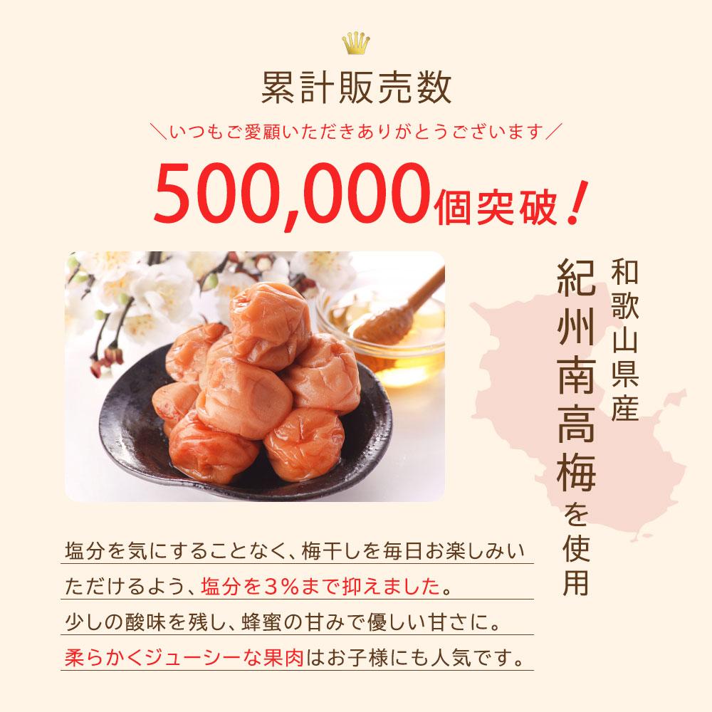 塩分3％ 完熟梅干しつぶれ梅 はちみつ梅 800g ふるさと納税: 和歌山市ANAのふるさと納税