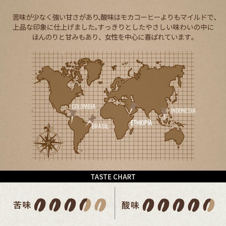 とびだす焙煎所 モカブレンド 200g 【粉】