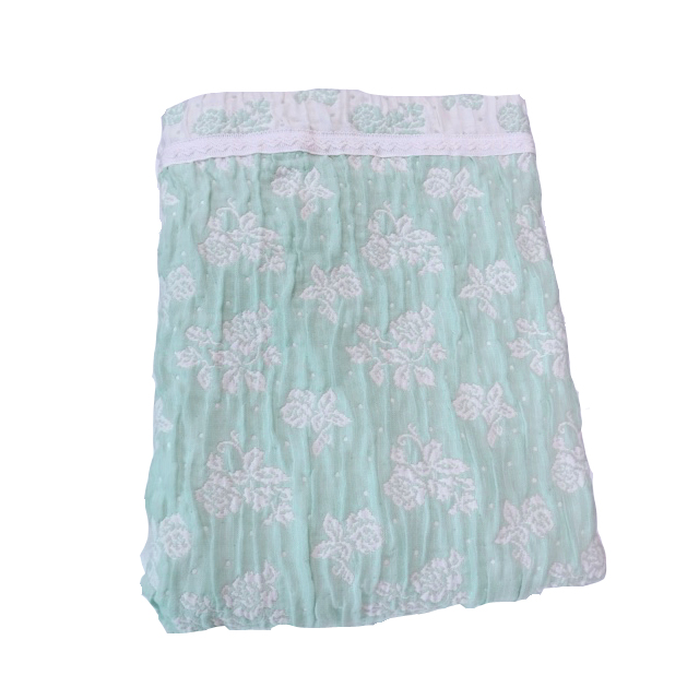 はながらストレッチガーゼケット　グリーン