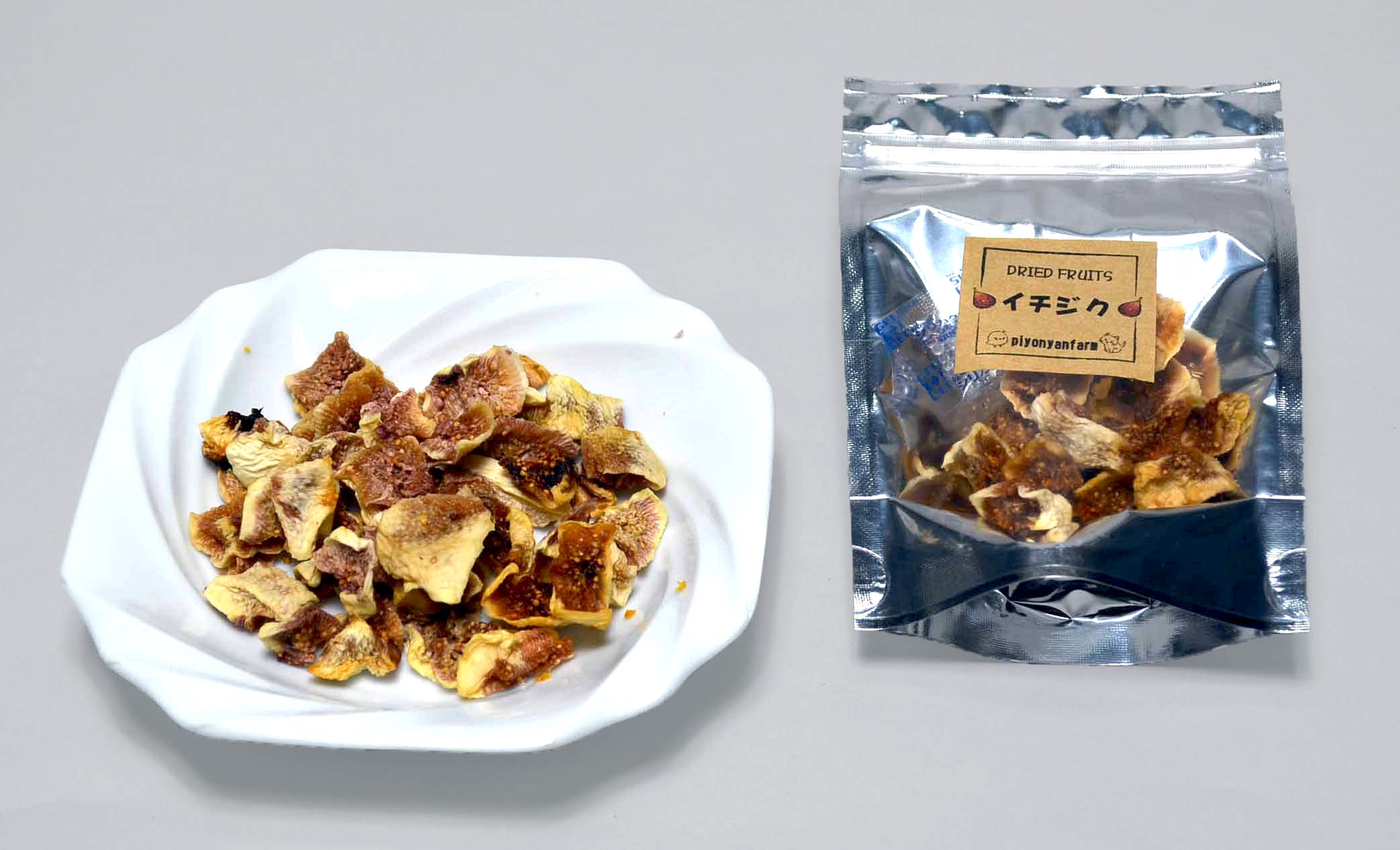 自然な味わい 国産 ドライフルーツ イチゴ ・ イチジク 各3袋 セット ピヨにゃんファーム