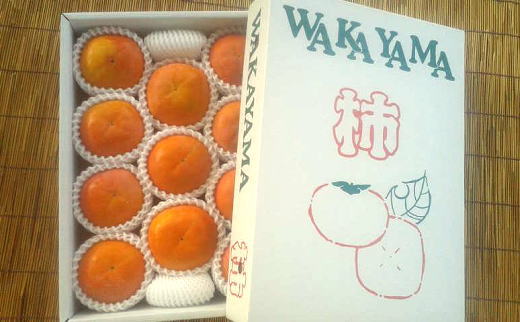 ［厳選・産直］和歌山産の富有柿約4kg（化粧箱入り）（2L～4Lサイズ）★2026年11月中旬頃より順次発送［TM60］