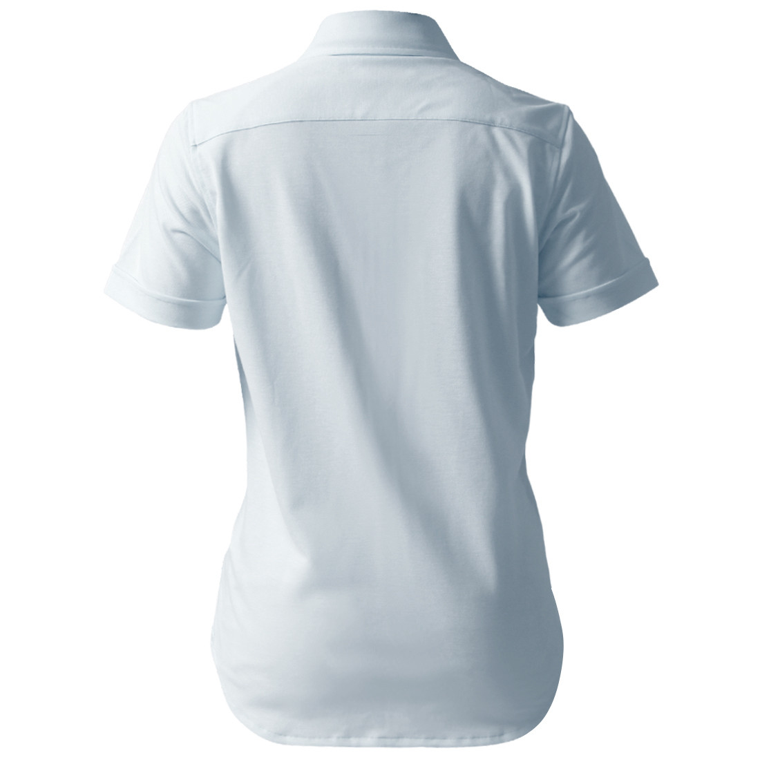 DJS-003 decollouomo メンズパイロットシャツ半袖（生地／コンコルド）サックスブルー／Mサイズ