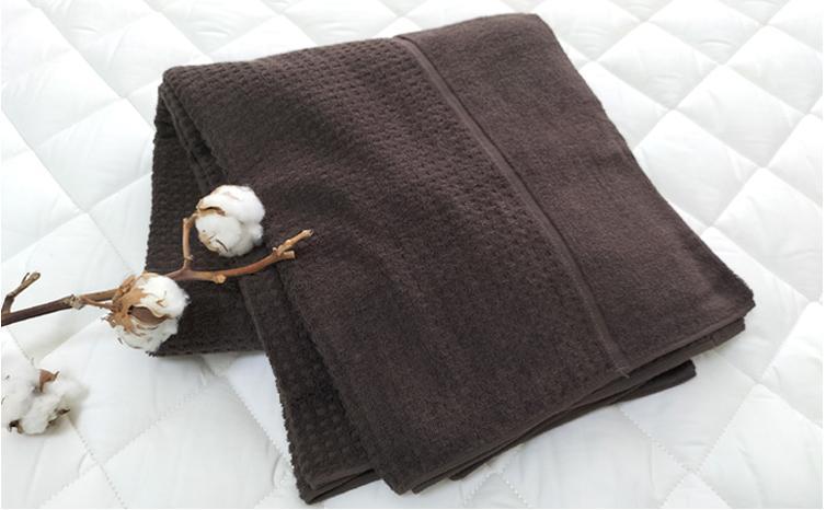 オーガニックコットン　タオルケット　Sサイズ（145×190cm）ブラウン OH-5774-BR