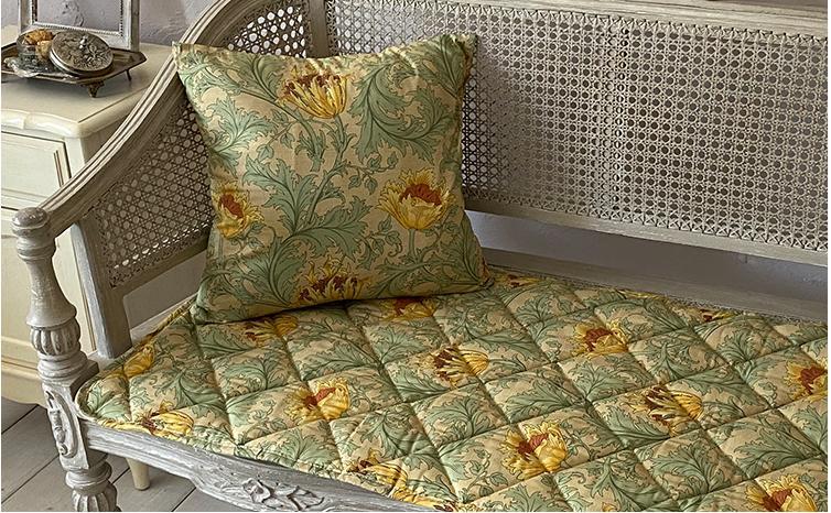 【ソファーパッド2人掛用50×100】ベストオブモリス アネモネ グリーン MR-5010-A