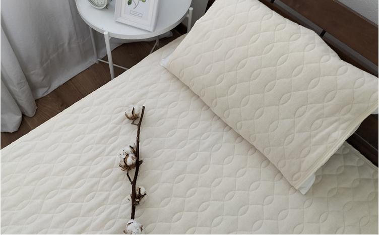 オーガニックコットンの高密度パイル枕パッド１枚 （50×60cm）　OGSK-5060-1P