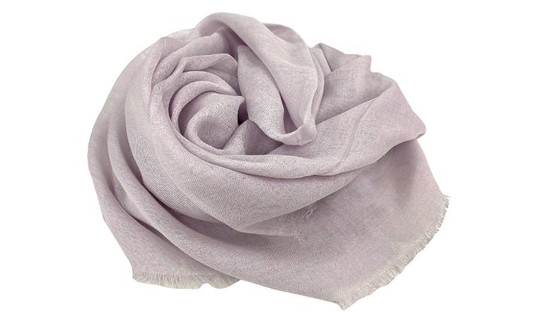 潤いシルクの大判ストール（約100×185cm）ラベンダー　STL-1　PI