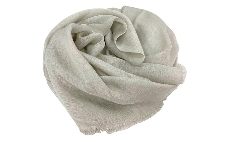 潤いシルクの大判ストール（約100×185cm）ベージュ　STL-1　BE