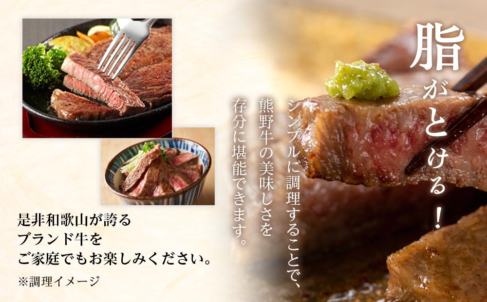 熊野牛 セット サーロイン 250g 2枚 赤身ステーキ 120g 2枚 【入金確認後10日以内に発送】