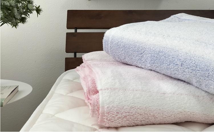 ふんわりやわらかタオルケット　Sサイズ（140×190cm）ブルー SNT-9ーBL