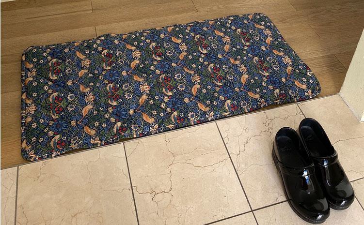 【ソファーパッド2人掛用50×100】ベストオブモリス いちご泥棒ネイビー MR-5010I-NB