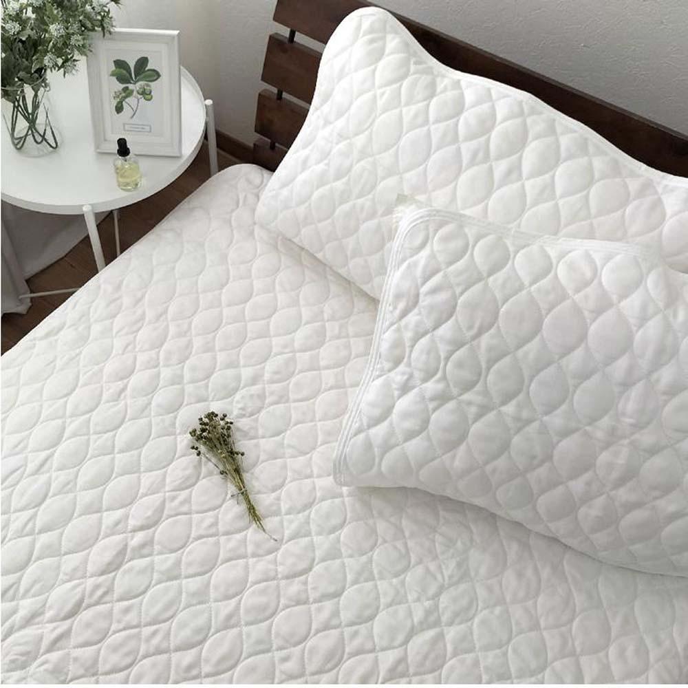 ピュアシルク敷きパッド 中わた脱脂綿100% シングル スリーピュア 綿