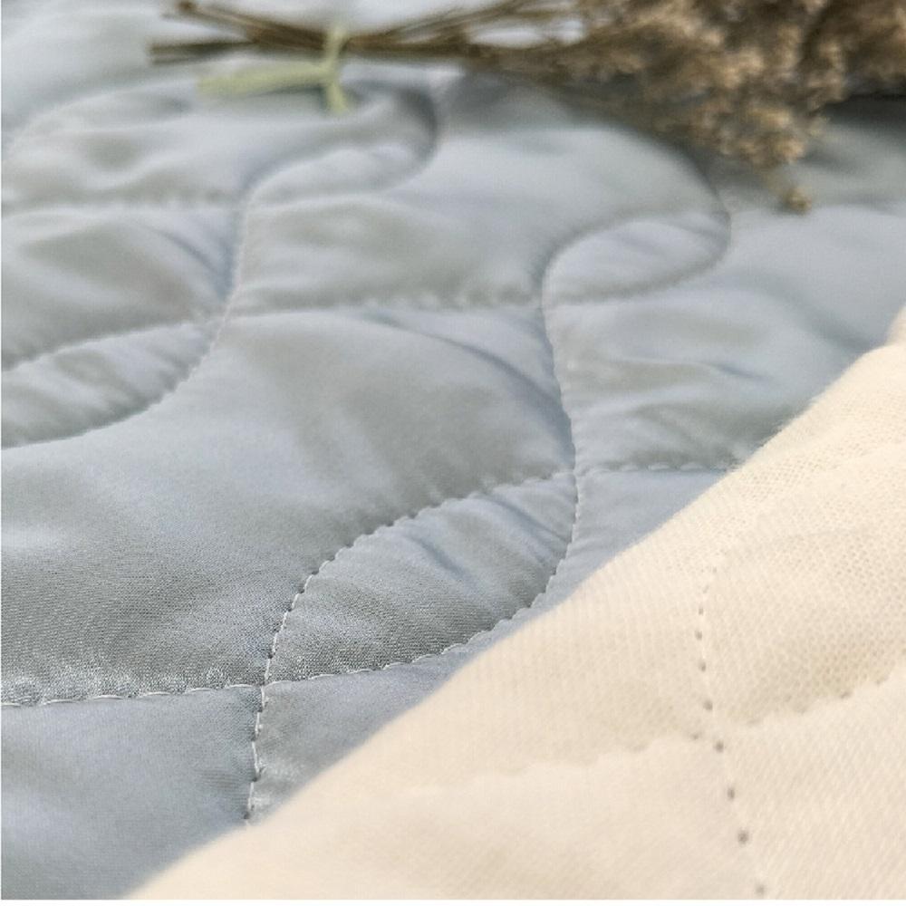 【 ブルー 】 プレミアムシルク100%リバーシブル枕パッド 【43×63cm】ブルー（ S-4363RMP-BL）