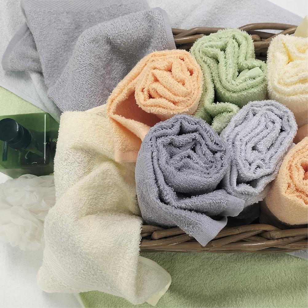 【フェイス10枚組】いろいろカラーの薄手フェイスタオル（ 34×84cm）GR-F10