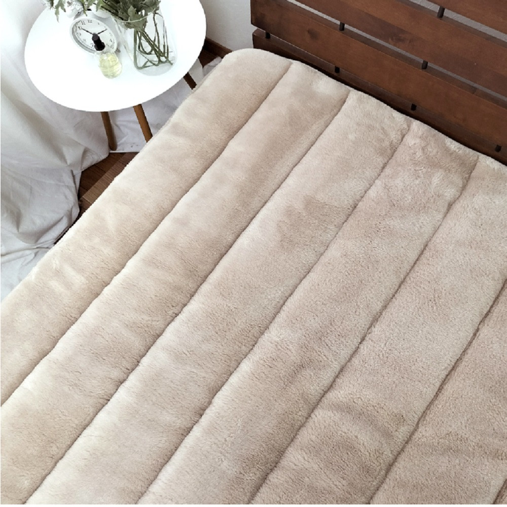 ［シングル］吸湿発熱あったかボリューム敷パッド 約100×205cm ベージュ1枚 HTP-40S-BE