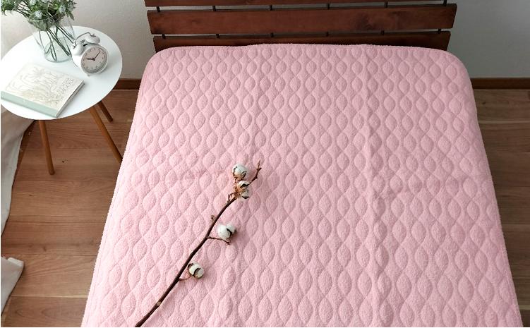 コットンロングパイル敷パッド　シングル（100×205cm）PF-1S　ピンク