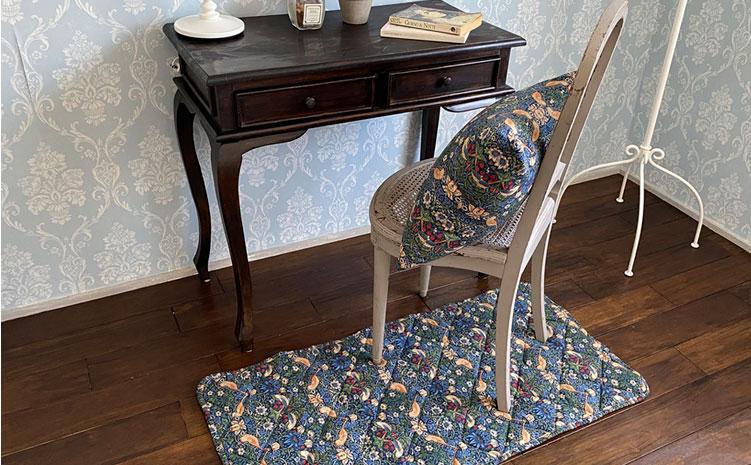 【クッションカバー45×45】ベストオブモリス いちご泥棒ネイビー MR-4545I-NB